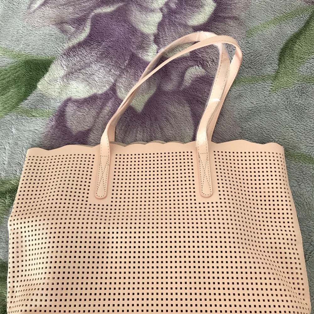 Neiman Marcus State of Escape Perforated Tote Bag - Picture 9 of 13